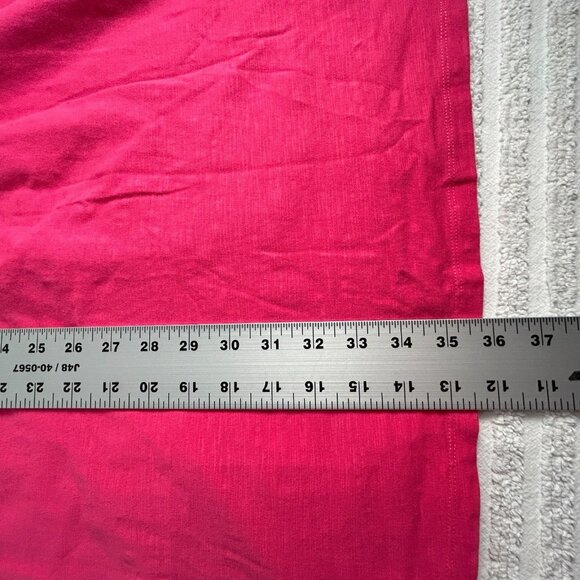 Tommy Bahama Womens Mini Shift Dress Medium Pink Sleeveless Round Neck Lace Up - Picture 7 of 7